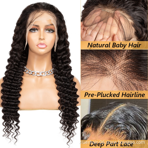 13X4 Transparent Lace Frontal Wig With Baby Hair For Black Women Vendors 100% Virgin Brazilian Hair Hd Lace Front Human Hair Wig